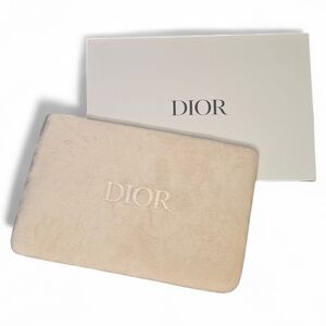 Dior Luxurious Ivory Velvet Cosmetic Bag - New